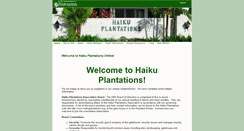 Desktop Screenshot of haikuplantations.org